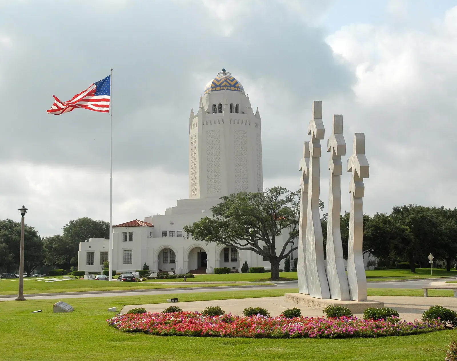 The "Taj Mahal" headquarters building at JBSA-Randolph, next to Universal City, Texas