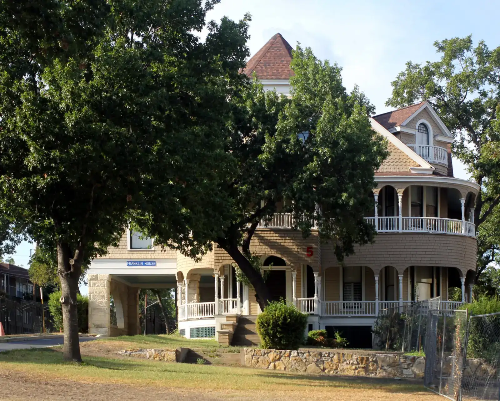Thomas H. Franklin House, a Victorian home on East French Place in San Antonio's Monte Vista Historic District